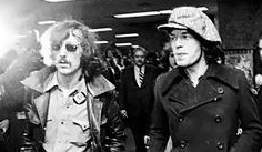 Сэм Катлер (слева) и Мик Джаггер в Детройте, 1969 г.