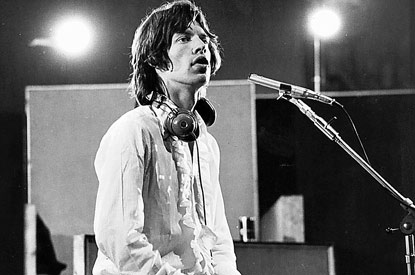 Мик Джаггер в студии 'Olympic', март 1968 г.